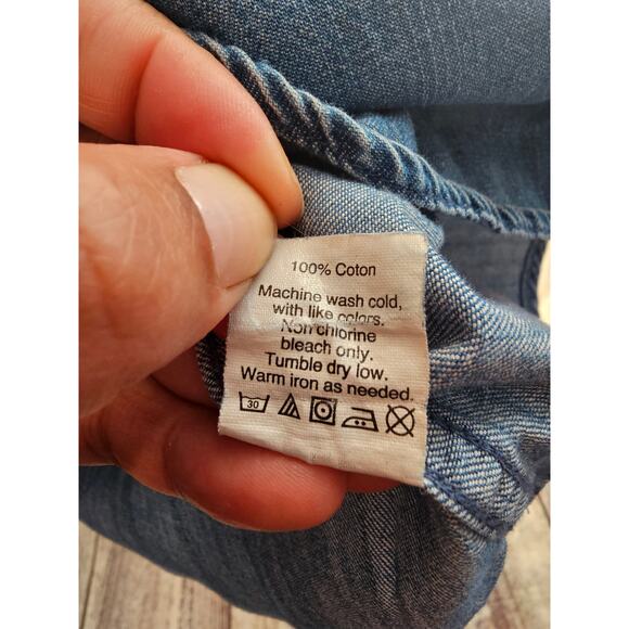 J crew Chambray Denim Shirt Dress size XSmall - Picture 6 of 7